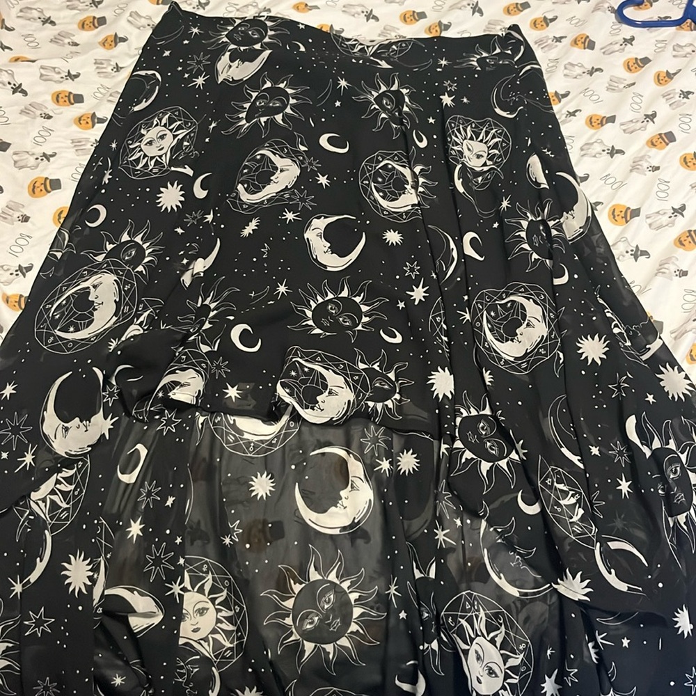 XXL high low killstar skirt